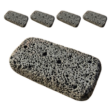 WITH BLOCK玄武岩火山石磚塊DIY底座滾輪型, 5個, 單色