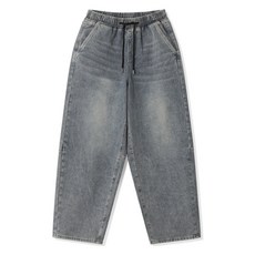 엠엔씨 남성용 커브드 벌룬 밴딩 청바지 MDIP630BJ