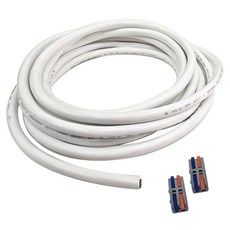 One Stop 切割VCTF電線 白色 20m+2P卡扣接頭 2入組 1.5SQ*2C, 1組