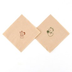 TOGO PACK 雞尾酒餐巾紙咖啡師 400入+摩卡壺 400入組, 1組, 咖啡色