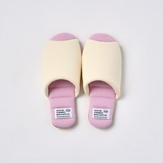 모던하우스 빨아쓰는 와플 컬러블록 슬리퍼, 핑크 + 아이보리
