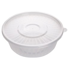 생활미소 다회용 원형 냉면용기 중 1300ml, 10개 1개