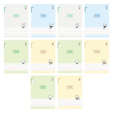 펜피아 1 000 초등 제본 12줄 영어 노트, 랜덤발송, 10개 랜덤발송, 10개