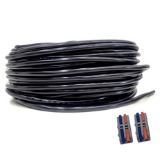 One Stop 切割VCTF電線 0.75SQ 2C 黑色 20m+壓線端子 2入組, 1組