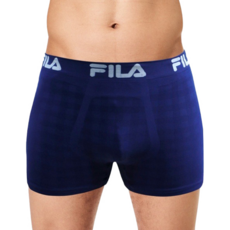 FILA 斐樂 愛北鼻 男生透氣無縫平口內褲, M, 寶藍色