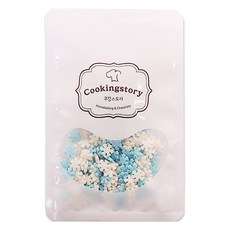 Cookingstory 彩色糖屑 雪花形狀, 100g, 1個