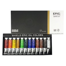 SHIELD 盾牌 Epic專業用油畫顏料, 20ml, 12 種顏色