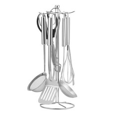 Balunfini 廚房工具6格烹飪工具架 41cm, 銀, 1個