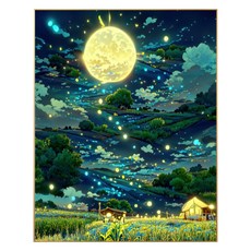 Sunmoon DIY我自己的幸福愛好畫畫, 夜景, 1個