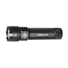 ACEBEAM 高亮LED手電筒 E75, 3000流明強勁輸出, USB-C充電, IP68等級防護, 黑色
