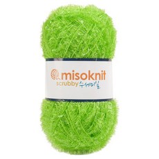 misoknit 珍珠菜瓜布絲 80g, 04 孤綠, 1個