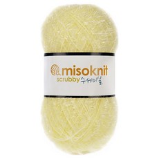 미소털실 펄 수세미실 80g, 56레몬요거트, 1개 56레몬요거트, 1개