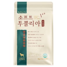우리주 강아지 가수분해 투뿔리아 소고기 뼈와관절 소프트 사료, 1개, 5kg, 소
