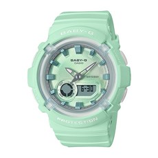 CASIO 卡西歐 BABY-G 綠色運動手錶 BGA-280-3A，耐衝擊防水，時尚休閒, 1支, 綠色, 47.4 x 43.4 x 14.8mm
