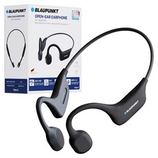 블라우풍트 Ai ENC 블루투스 IPX5방수 골전도 이어폰, BLP-OE691KPM, 블랙