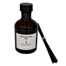 FRAGRANCE 法式精油茶色擴香瓶, 英國梨小蒼蘭, 100ml, 1瓶