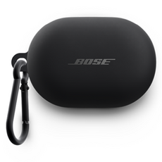 보스 QC 이어버드 실리콘 커버 케이스, 블랙, 1개, Bose QC Earbuds Silicone Case Cover