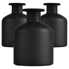 Koka 試藥瓶擴香容器, 150ml, 啞光黑, 3個