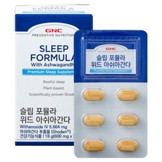 GNC 슬립 포뮬라 위드 아쉬아간다 30정, 1개, 18g 1개, 18g