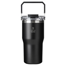 캐리보틀 듀얼플로우 탑핸들 텀블러, 블랙, 1개, 630ml 블랙, 1개, 630ml