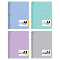 모닝글로리 A4 내지 3공 절취 원링 노트 좌철, 랜덤발송, 1개