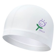 랠리 우레탄 코팅 수모 디자인 수영모자 PRUC910, 1개, White