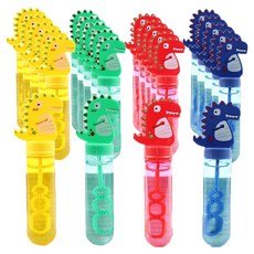 퍼줌 지그재그 공룡 비눗방울 4종 x 6p 세트, 노랑, 초록, 빨강, 파랑, 1세트 노랑, 초록, 빨강, 파랑, 1세트