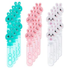 퍼줌 큐티 토끼 비눗방울 3종 x 8p 세트, 하늘, 분홍, 하양, 1세트 하늘, 분홍, 하양, 1세트