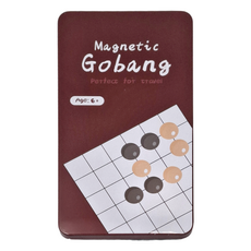 YouRPUZZLE 五子棋 鐵盒桌遊, 磁性, 適合旅行, G2482, 1盒