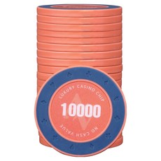 AAHM 16G邊緣撲克籌碼 500, 珊瑚色, 25個