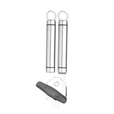 KitchenCraft 不鏽鋼旋轉開罐器/開瓶器/開蓋器，總長18cm，可開皇冠型瓶蓋，開馬口鐵省力鈕, 1支, 單一顏色