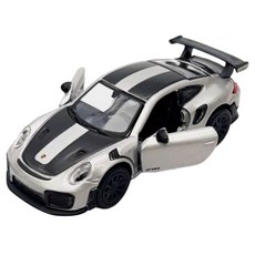 마이스토 1:64 스피드아이콘 포르쉐 911 GT2 RS 미니카 다이캐스트 도어열림, 실버, 1개