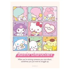 토이앤퍼즐 산리오 쁘띠마망 직소퍼즐, 혼합색상, 1개, 100피스