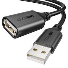 코드웨이 USB 2.0 연장케이블, 1개, 1m 1개, 1m