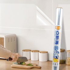 點斷式廚房透明靜電防油貼, 10張入, 80 x 30cm, 廚房防油貼, 靜電吸附, 透明防油污, 10張