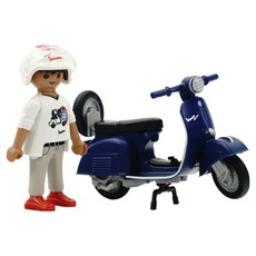 Playmobil 摩比人 Vespa 150 Sprint Velocce 1969模型 藍色 71622, 1個