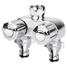 YNET 洗衣機水龍頭分流器 Pro+接頭 2入組, 單色