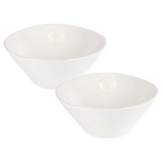 코스타노바 노바 샐러드 면기 19cm, 화이트, 2개 화이트, 2개