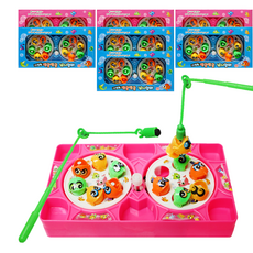 Happy Eye Mall迷你遊戲機磁鐵遊戲玩具釣魚遊戲組, 藍色, 粉色, 8組