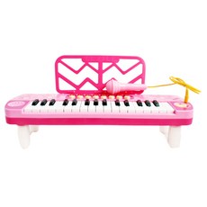 PLAYFUL TOYS 頑玩具 32鍵電子琴 附麥克風, 1個, 粉色