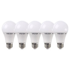 비츠온 LED 벌브 10W, 전구색, 5개