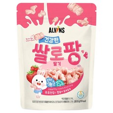 엘빈즈 유아용 건강한 쌀로팡, 25g, 1개, 딸기맛