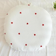 로토토베베 역류방지 쿠션커버 에어매쉬형, 하트와플