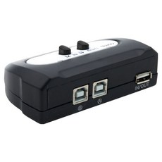 컴스마트 USB 2.0 선택기 2-1 USB A타입 1포트 / USB B타입 2포트 수동 스위치, 1개