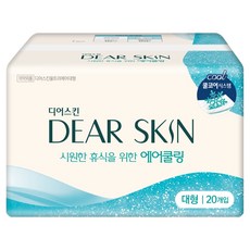 DEAR SKIN 涼感衛生棉 翼型, 1個, 大型, 20件