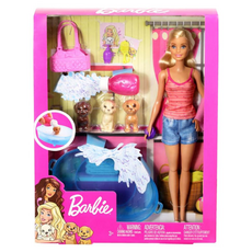 MATTEL 美泰兒 Barbie 芭比 娃娃寵物美容組, 寵物美容玩具, 角色扮演遊戲, 1組, 混合顏色