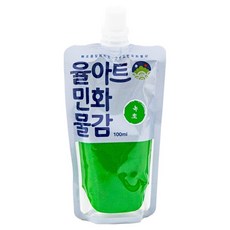 yulart 粉彩韓國畫 民畫顏料 18 綠草, 100ml, 1 種顏色
