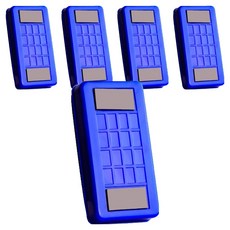 All In Cell現代黑板擦 5入, 藍色 1
