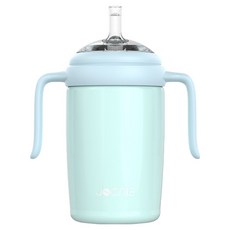 주니 스테인레스 빨대컵, 스카이블루, 1개, 240ml 스카이블루, 1개, 240ml