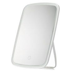 AHOYE LED觸碰式補光化妝鏡 折疊款, 白色